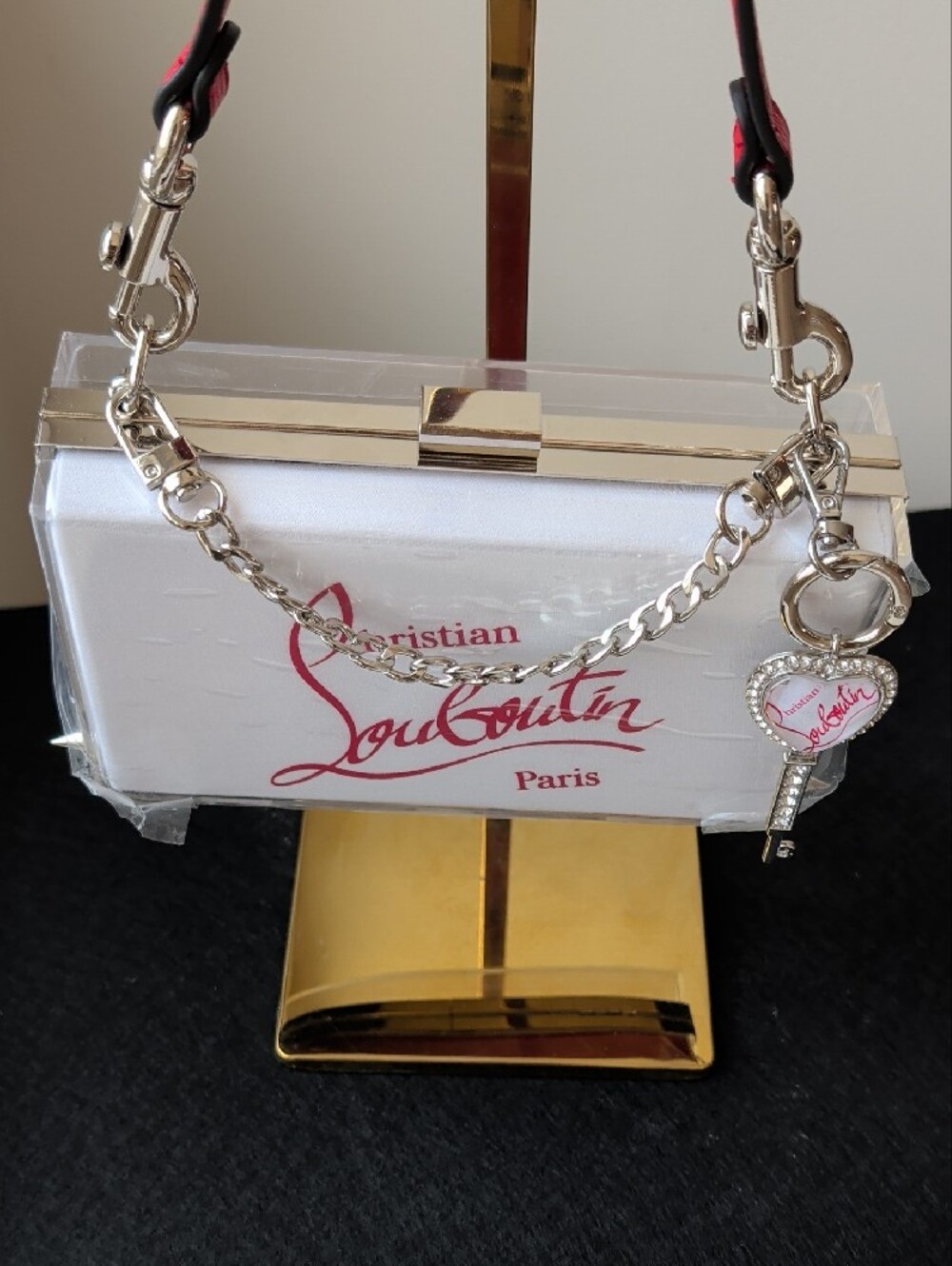 Upcycled Spiked Out Christian Louboutin Box Clutch - Picture 7 of 11